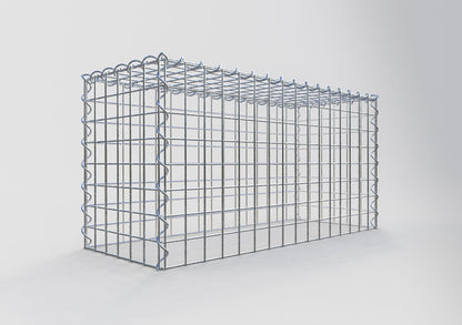 Add-on schanskorf type 3 80 cm x 40 cm x 30 cm (L x H x D), maaswijdte 5 cm x 5 cm, spiraalvormig