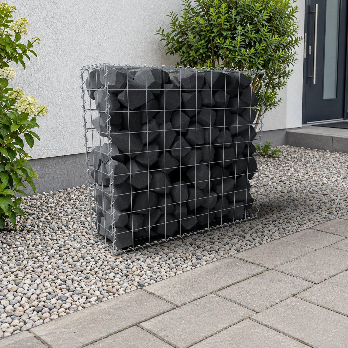 Gabion 100 cm x 90 cm x 30 cm (L x H x D), maskstorlek 10 cm x 10 cm, spiral