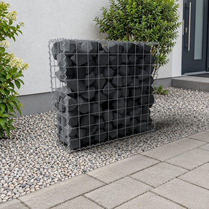 Gabion 100 cm x 90 cm x 30 cm (L x H x D), maskstorlek 10 cm x 10 cm, spiral