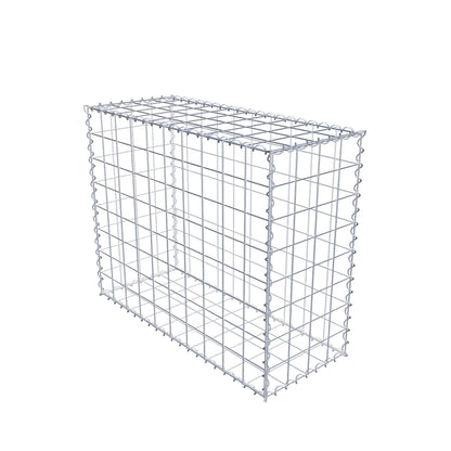 Gabion 100 cm x 80 cm x 40 cm (L x H x D), maskestørrelse 10 cm x 10 cm, spiral