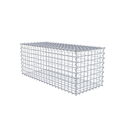 Juego de 2 gaviones de 100 cm x 40 cm x 40 cm (largo x alto x fondo), malla de 5 x 5 cm, en espiral