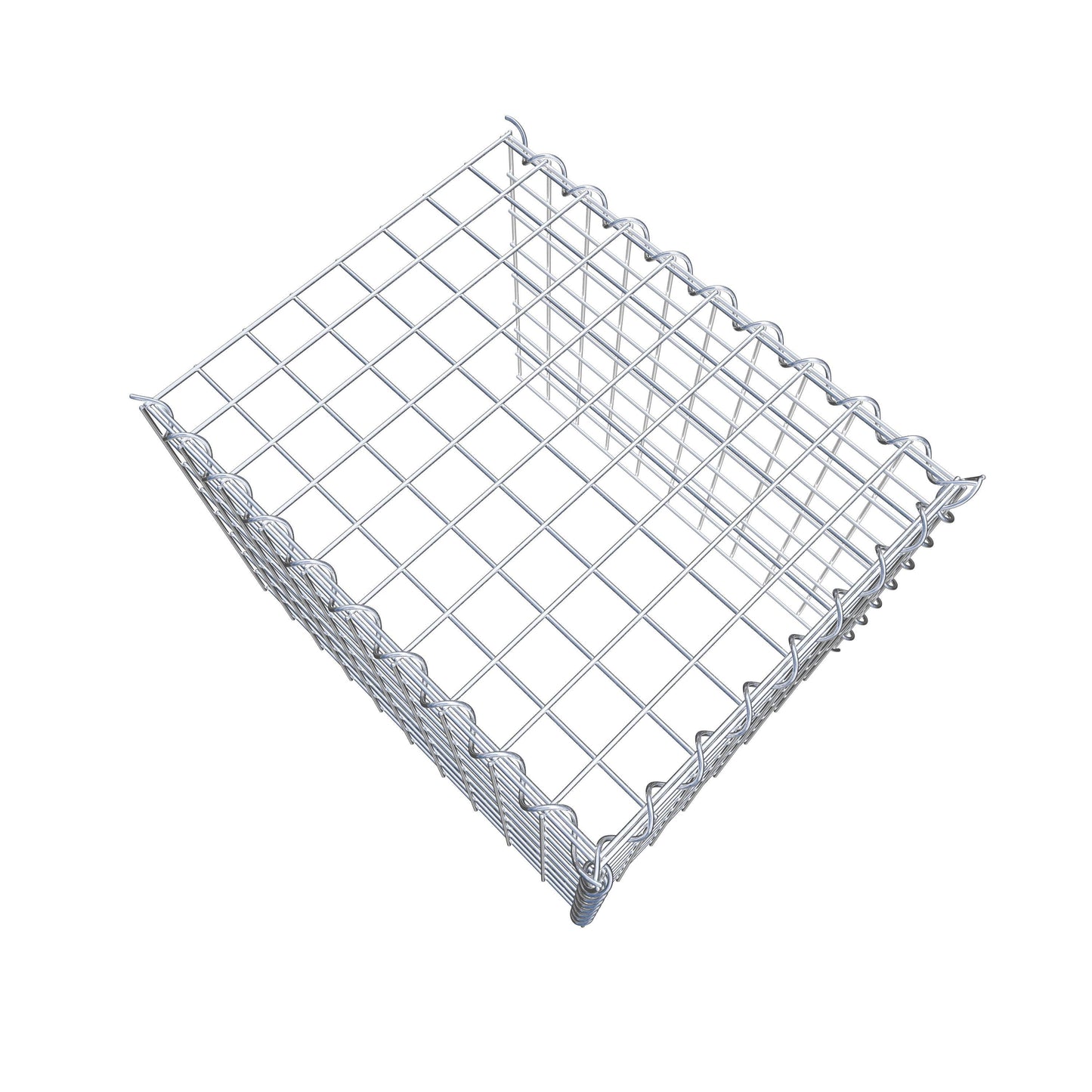 Add-on schanskorf type 4 50 cm x 40 cm x 40 cm (L x H x D), maaswijdte 5 cm x 5 cm, spiraalvormig