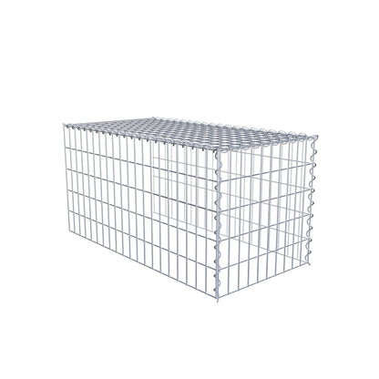 Anbaugabione Typ 4 100 cm x 50 cm x 50 cm (L x H x T), Maschenweite 5 cm x 10 cm, Spirale