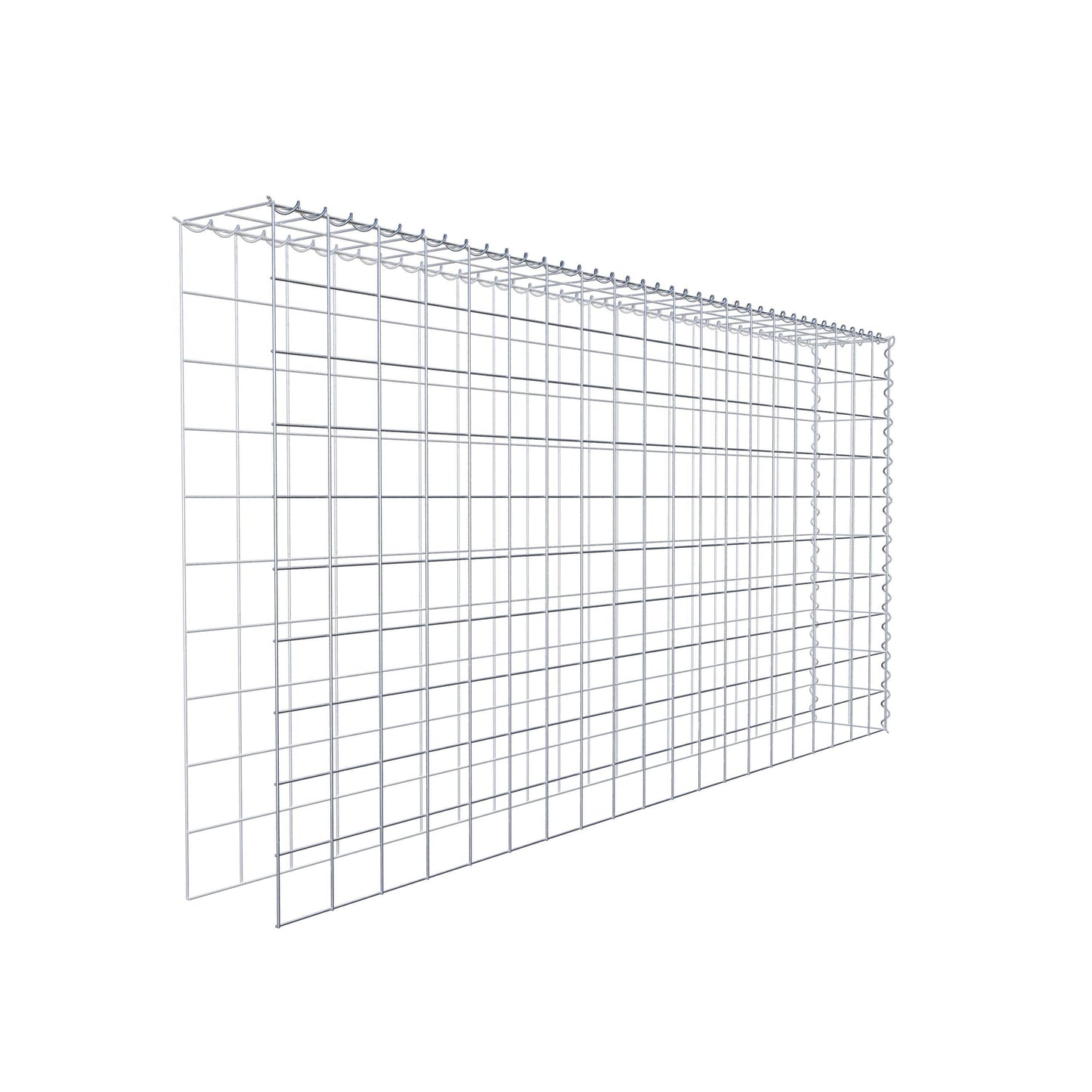 Anbaugabione Typ 4 200 cm x 100 cm x 20 cm (L x H x T), Maschenweite 10 cm x 10 cm, Spirale