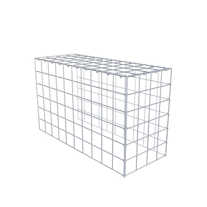 Gabbione aggiuntivo tipo 4 100 cm x 60 cm x 40 cm (L x H x P), maglia 10 cm x 10 cm, anello a C