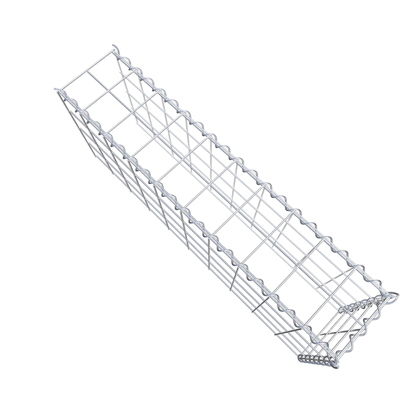 Add-on schanskorf type 4 100 cm x 40 cm x 20 cm (L x H x D), maaswijdte 10 cm x 10 cm, spiraalvormig