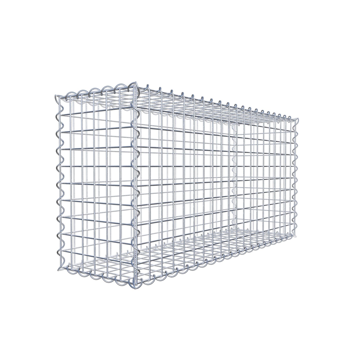 2er Set Gabionen 100 cm x 50 cm x 30 cm (L x H x T), Maschenweite 5 x 5 cm, Spirale