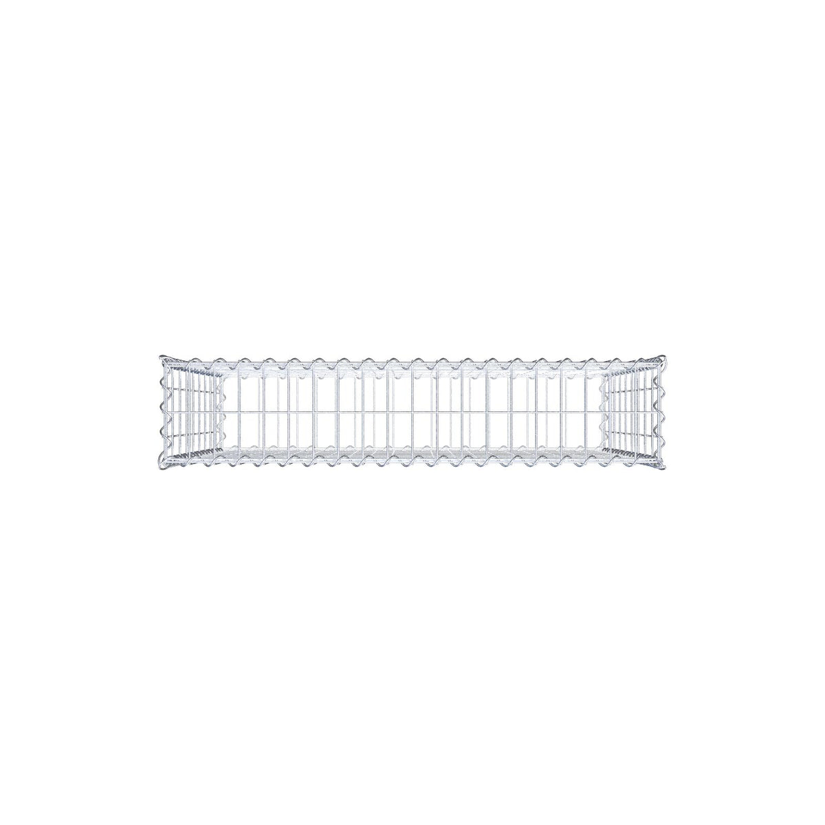 Gabion 100 cm x 90 cm x 20 cm (L x H x D), maskstorlek 5 cm x 10 cm, spiral