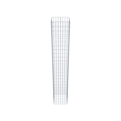 Gabionsøjle firkantet 37 cm x 37 cm, 230 cm højde, MW 5 cm x 10 cm