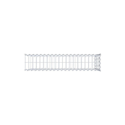 Add-on schanskorf type 2 100 cm x 50 cm x 20 cm (L x H x D), maaswijdte 5 cm x 10 cm, spiraalvormig