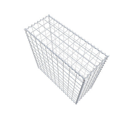 Schanskorf 100 cm x 100 cm x 40 cm (L x H x D), maaswijdte 10 cm x 10 cm, spiraalvormig