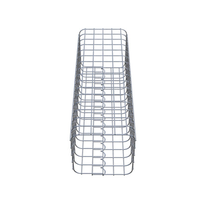 Gabionensäule eckig 27 cm x 27 cm, 80 cm Höhe, MW 5 cm x 5 cm