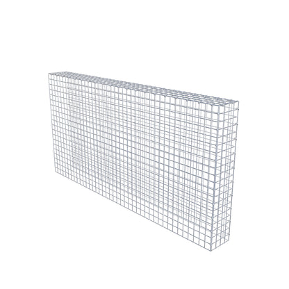 Opbouw schanskorf type 4 200 cm x 100 cm x 20 cm (L x H x D), maaswijdte 5 cm x 5 cm, C-ring