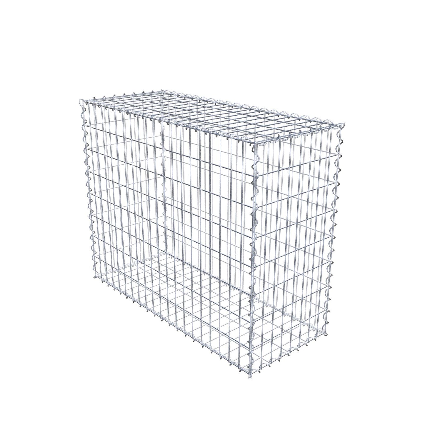 Gabion 100 cm x 80 cm x 40 cm (L x H x P), mailles 5 cm x 10 cm, spirale