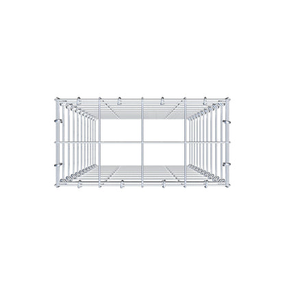 Monteret gabion type 3 100 cm x 40 cm x 20 cm (L x H x D), maskestørrelse 10 cm x 10 cm, C-ring