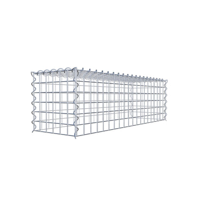 Opvokset gabion type 3 100 cm x 30 cm x 30 cm (L x H x D), maskestørrelse 5 cm x 5 cm, spiral