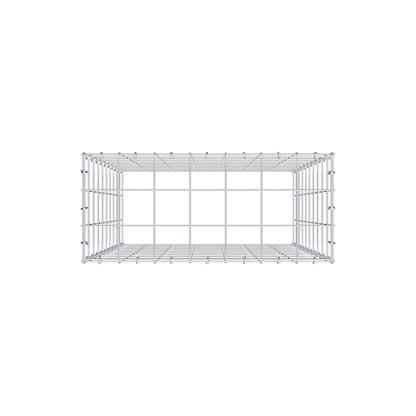 Monteret gabion type 3 100 cm x 70 cm x 30 cm (L x H x D), maskestørrelse 10 cm x 10 cm, C-ring