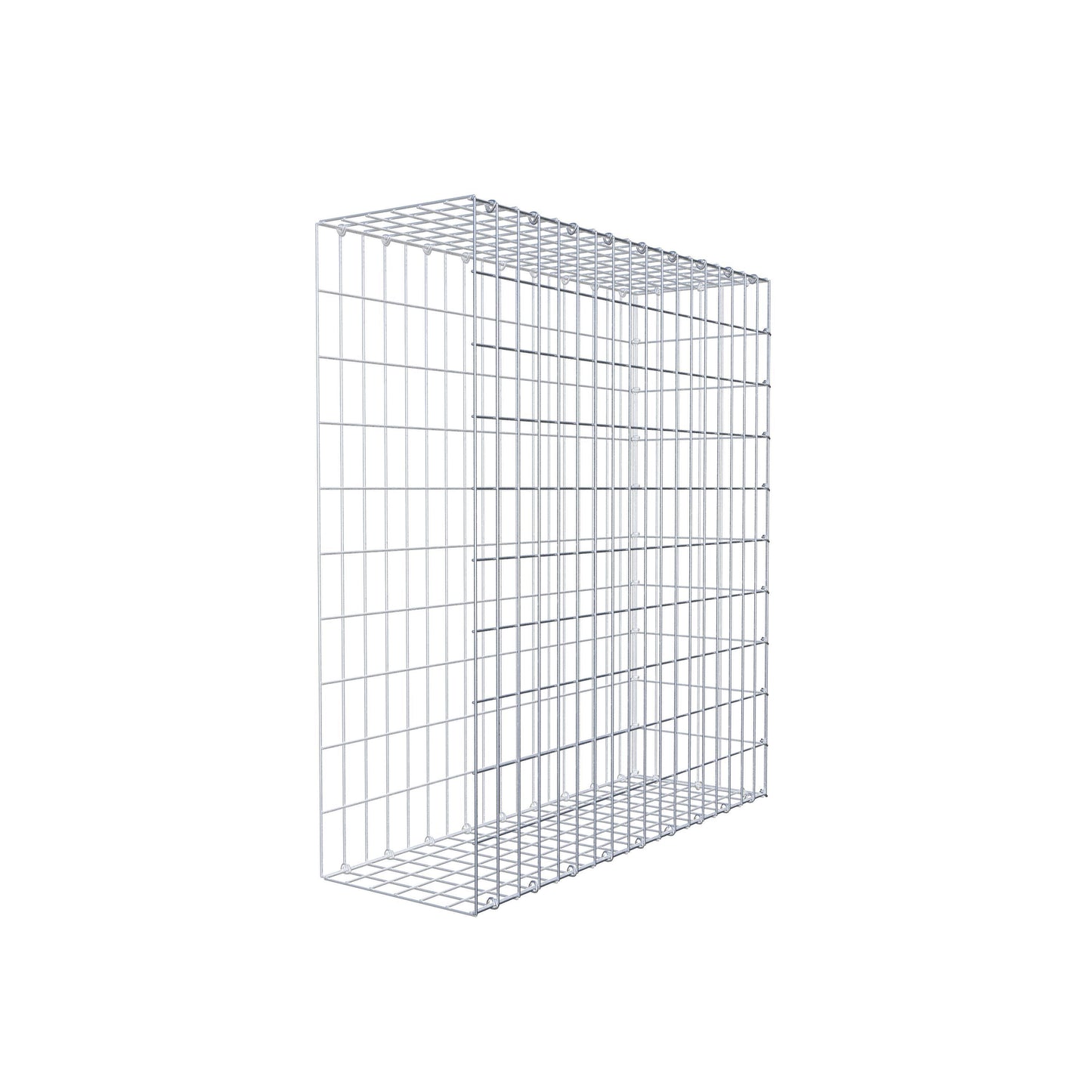 Mounted gabion type 2 100 cm x 90 cm x 30 cm, mesh size 5 cm x 10 cm, C-ring