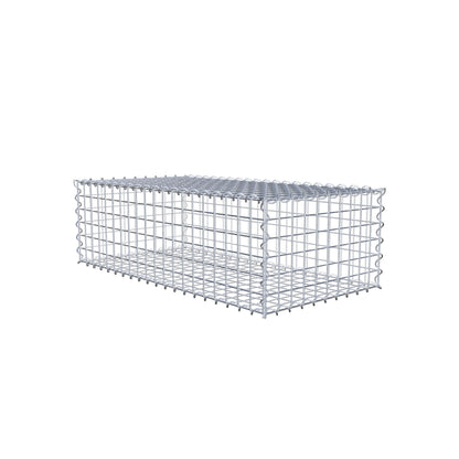 Gabião 100 cm x 30 cm x 50 cm (C x A x P), malhagem 5 cm x 5 cm, espiral