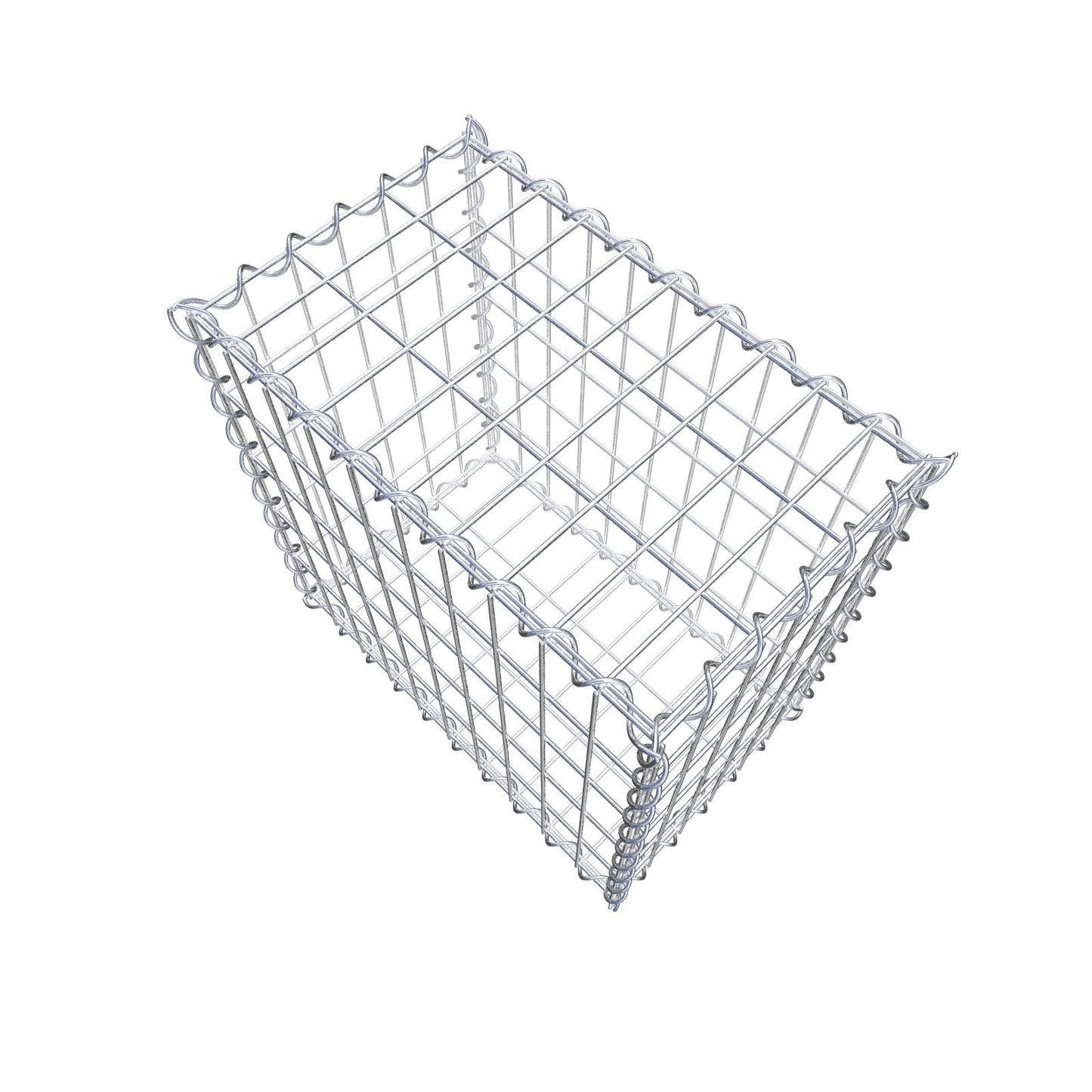 Gabion 50 cm x 50 cm x 30 cm (L x H x D), mesh size 5 cm x 10 cm, spiral