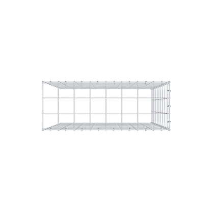 Monteret gabion type 4 100 cm x 80 cm x 30 cm (L x H x D), maskestørrelse 10 cm x 10 cm, C-ring
