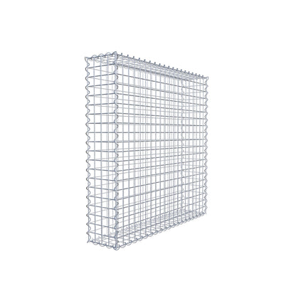 2er Set Gabionen 100 cm x 100 cm x 20 cm (L x H x T), Maschenweite 5 x 5 cm, Spirale