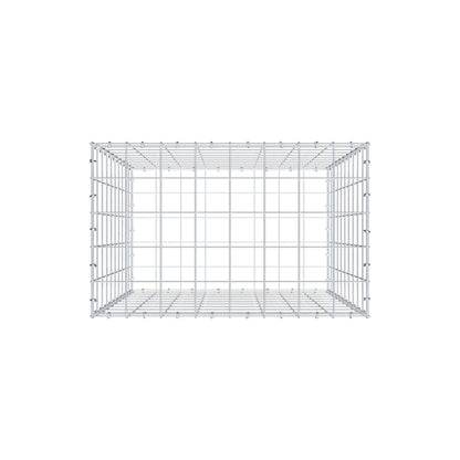 Gabion 100 cm x 80 cm x 50 cm (L x H x D), maskestørrelse 10 cm x 10 cm, C-ring