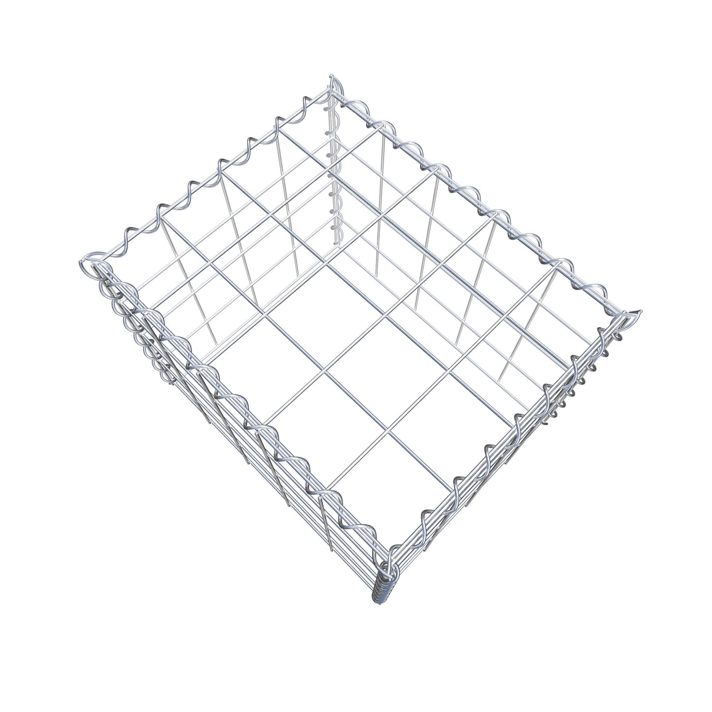 Add-on schanskorf type 3 50 cm x 40 cm x 40 cm (L x H x D), maaswijdte 10 cm x 10 cm, spiraal