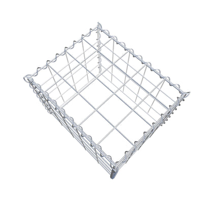Add-on schanskorf type 3 50 cm x 40 cm x 40 cm (L x H x D), maaswijdte 10 cm x 10 cm, spiraal