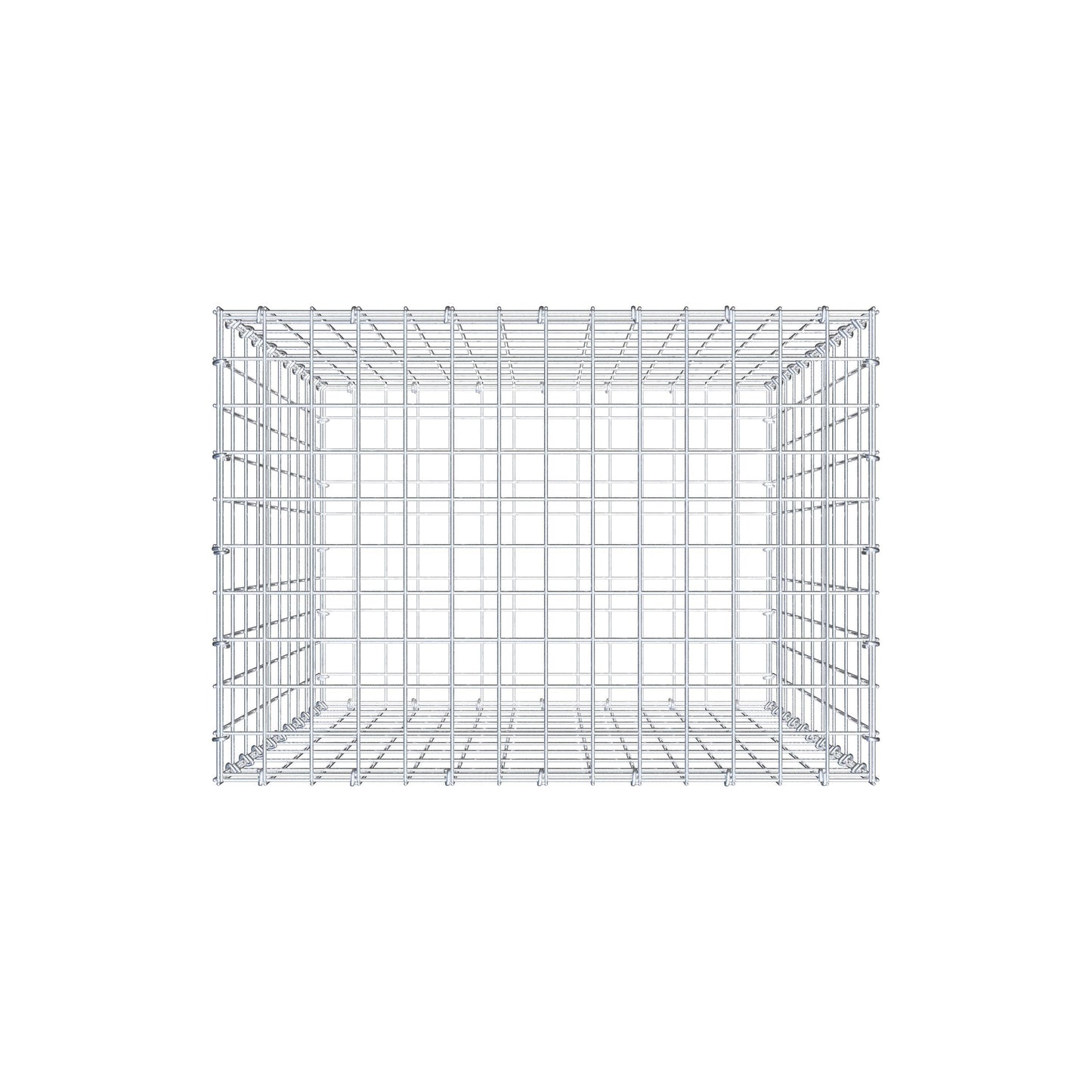 Schanskorf 100 cm x 70 cm x 50 cm (L x H x D), maaswijdte 5 cm x 10 cm, C-ring