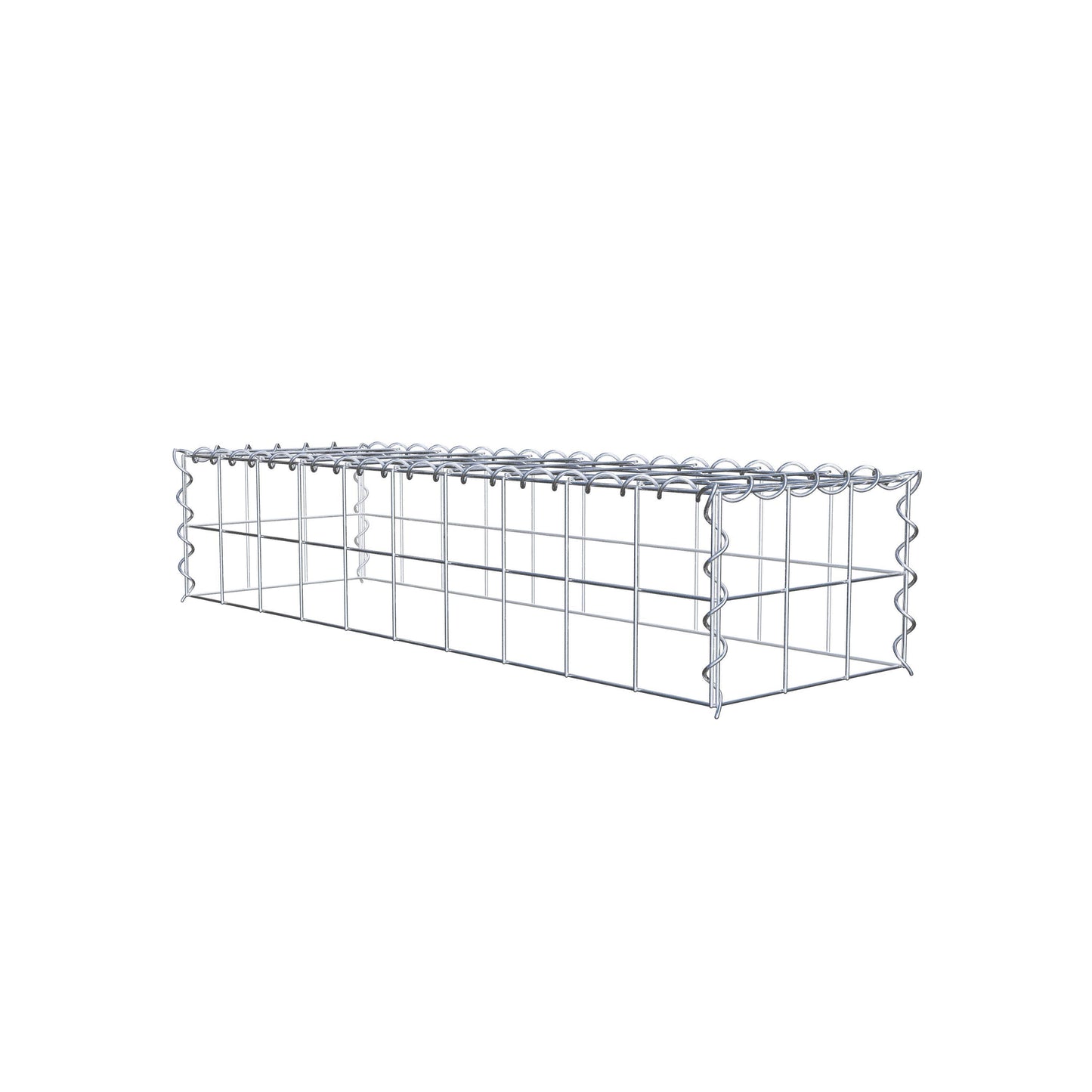 Add-on schanskorf type 3 100 cm x 20 cm x 30 cm (L x H x D), maaswijdte 10 cm x 10 cm, spiraalvormig