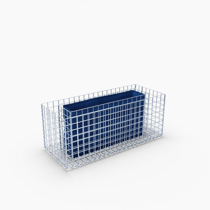 Højbed firkantet 100 cm x 40 cm x 40 cm (L x H x D), maskestørrelse 5 x 5 cm, vægtykkelse 10 cm