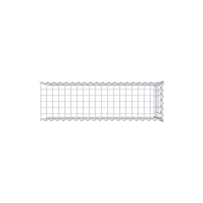 Aangegroeide schanskorf type 4 100 cm x 50 cm x 30 cm (L x H x D), maaswijdte 5 cm x 10 cm, spiraal