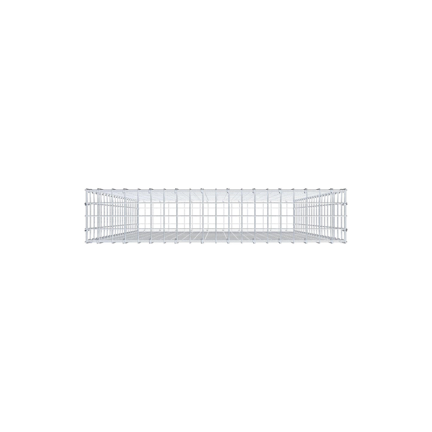Gabbione 200 cm x 100 cm x 20 cm (L x H x P), maglia 5 cm x 10 cm, anello a C