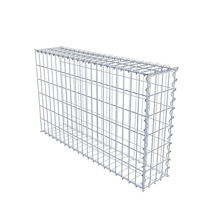 Gabion rapporté type 2 100 cm x 60 cm x 20 cm (L x H x P), mailles 5 cm x 10 cm, spirale