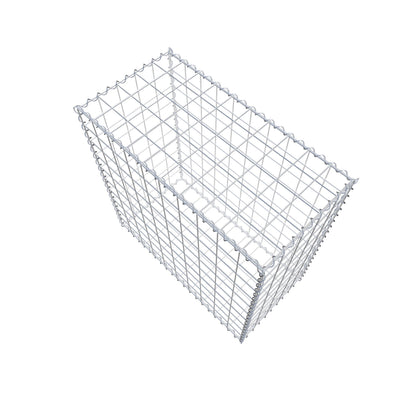 Gabbione 100 cm x 100 cm x 50 cm (L x H x P), maglia 10 cm x 10 cm, spirale