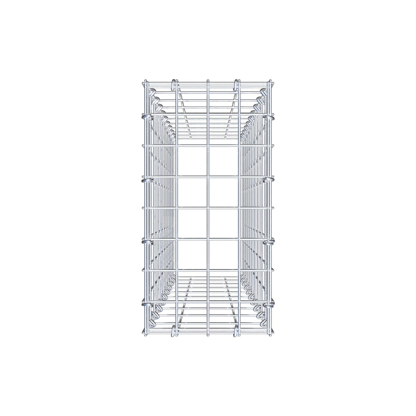 Type 3 oplegkorf 100 cm x 20 cm x 40 cm (L x H x D), maaswijdte 5 cm x 10 cm, C-ring