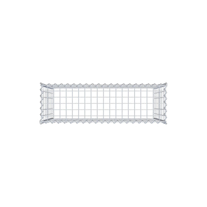 Aangegroeide schanskorf type 3 100 cm x 70 cm x 30 cm (L x H x D), maaswijdte 5 cm x 10 cm, spiraal