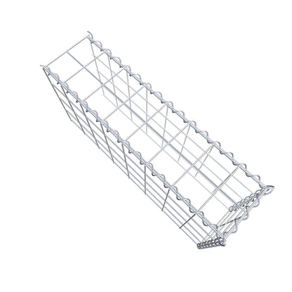 Add-on schanskorf type 4 80 cm x 40 cm x 20 cm (L x H x D), maaswijdte 10 cm x 10 cm, spiraalvormig