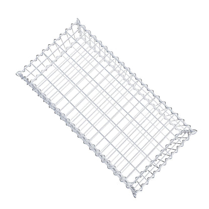 Schanskorf 100 cm x 20 cm x 50 cm (L x H x D), maaswijdte 5 cm x 10 cm, spiraalvormig