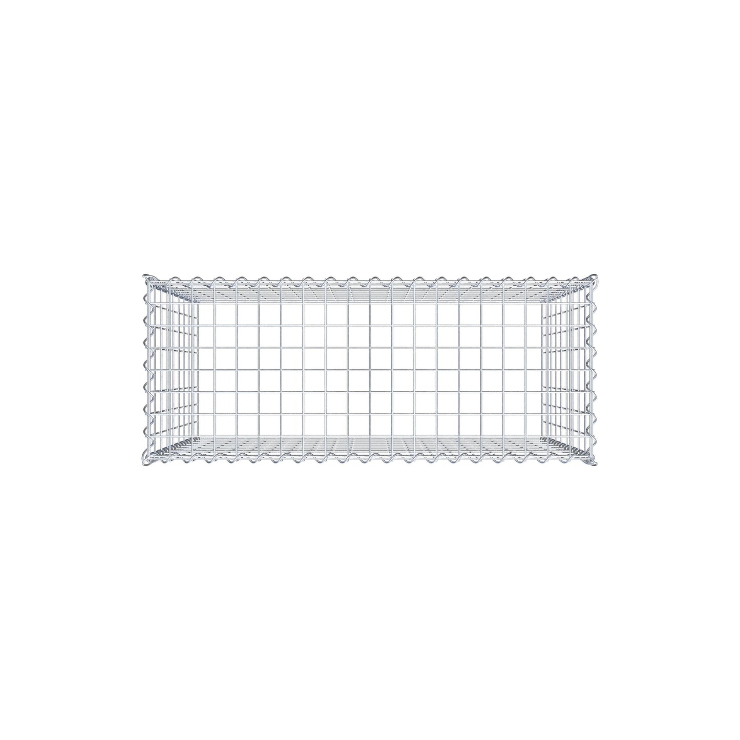Gabbione aggiuntivo tipo 3 100 cm x 90 cm x 40 cm (L x H x P), maglia 5 cm x 10 cm, spirale