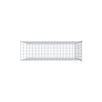 Gavión adulto tipo 2 100 cm x 90 cm x 30 cm (largo x alto x profundidad), tamaño de malla 5 cm x 10 cm, espiral