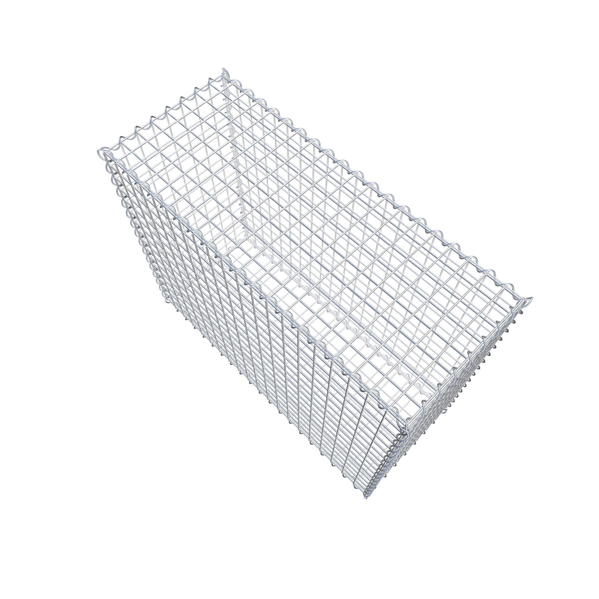 Gabion 100 cm x 80 cm x 40 cm (L x H x D), maskstorlek 5 cm x 5 cm, spiral