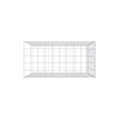Add-on schanskorf type 2 100 cm x 100 cm x 50 cm (L x H x D), maaswijdte 10 cm x 10 cm, C-ring