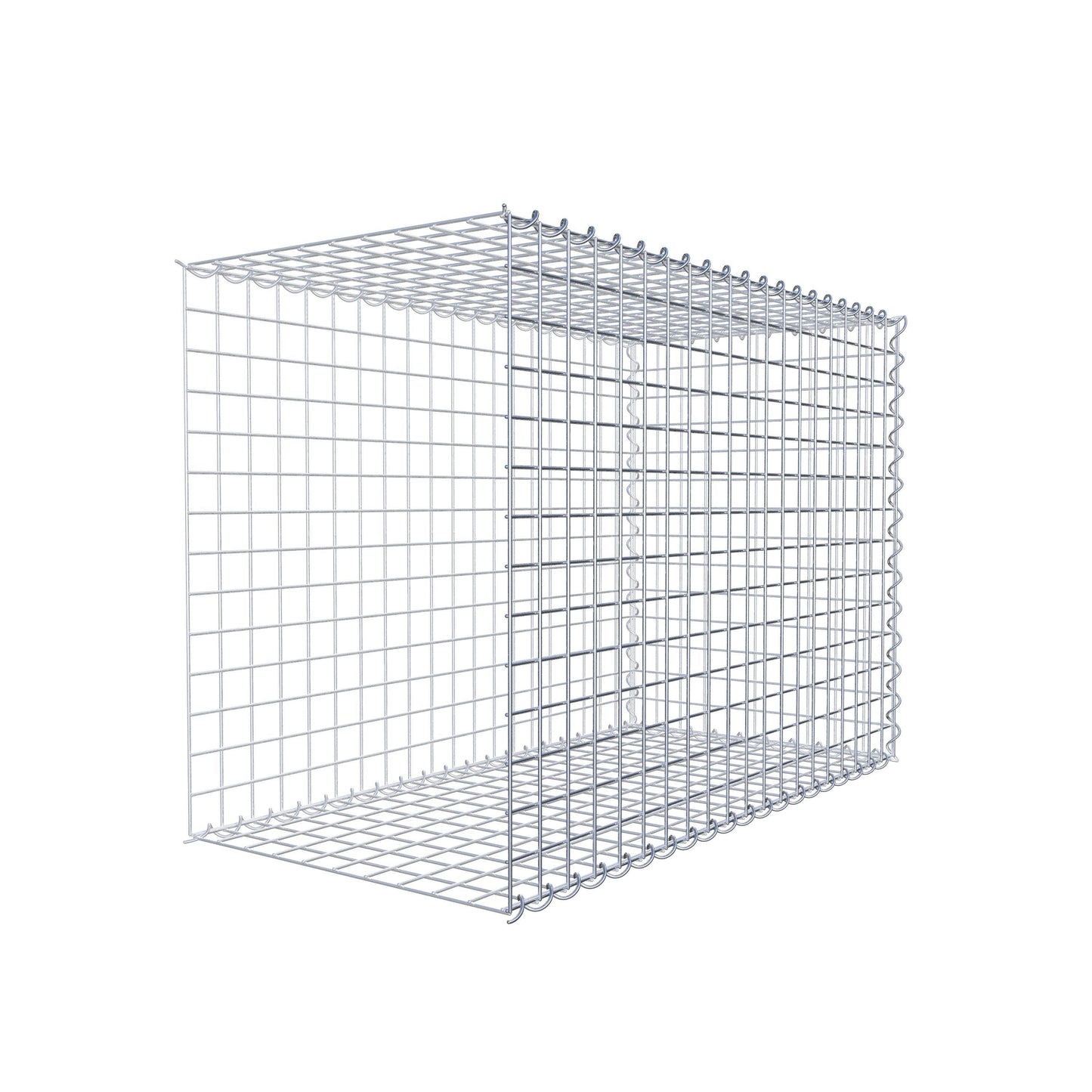 Add-on schanskorf type 2 100 cm x 70 cm x 50 cm (L x H x D), maaswijdte 5 cm x 5 cm, spiraalvormig