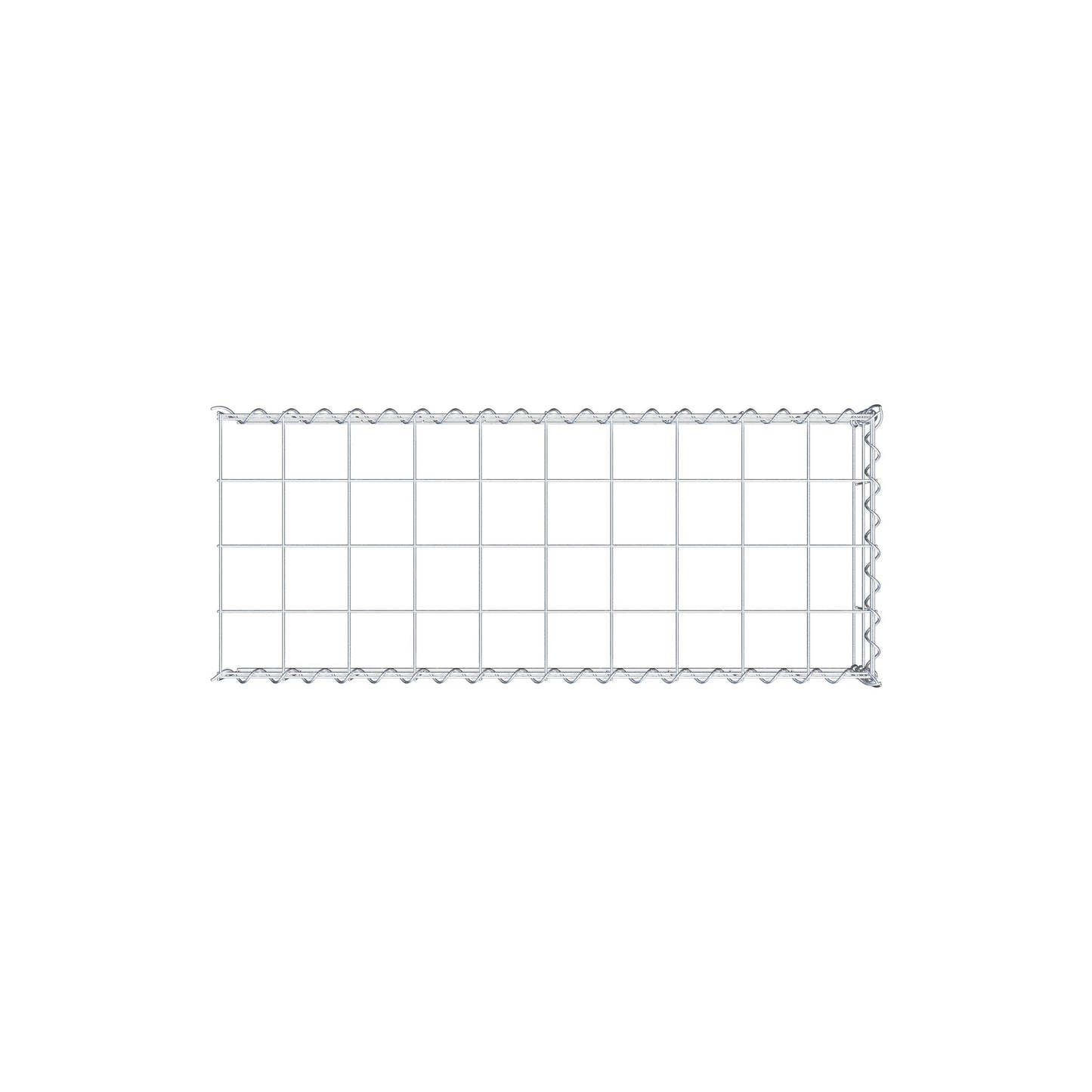Add-on schanskorf type 4 100 cm x 20 cm x 40 cm (L x H x D), maaswijdte 10 cm x 10 cm, spiraal