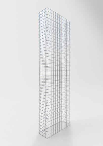 Schanskorfomheining lengte 62 cm, hoogte 200 cm, diepte 22 cm, maaswijdte 5 x 5 cm