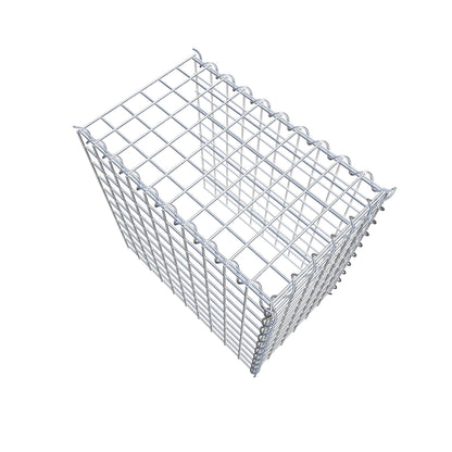 Add-on schanskorf type 4 50 cm x 50 cm x 30 cm (L x H x D), maaswijdte 5 cm x 5 cm, spiraalvormig