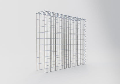 Gabion rapporté type 4 100 cm x 90 cm x 20 cm (L x H x P), mailles 5 cm x 10 cm, spirale