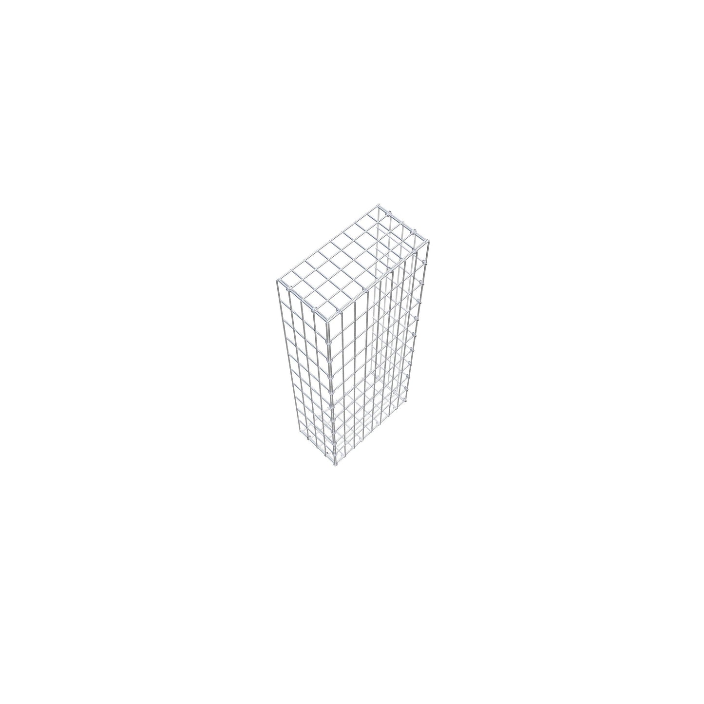 Opzetpaal type 2 100 cm x 20 cm x 40 cm, maaswijdte 5 cm x 10 cm, C-ring